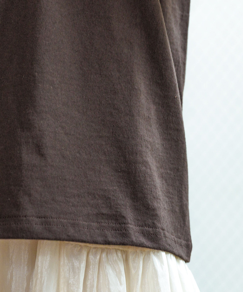 Rouge vif la cle（ルージュヴィフラクレ）の「【Le Melange/ル・メランジュ】カラフルロゴTシャツ/#8541001Tシャツ/ロゴ/カジュアル【WEB限定】（Tシャツ/カットソー・レディース・アイボリー/ブラウン・フリー）」の13枚目の写真