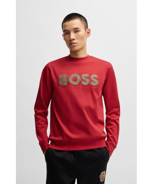 BOSS(ボス)の「BOSS x Creation of the Gods スウェットシャツ スペシャルロゴ(スウェット・メンズ・ブラック/レッド・S/M/L/XL/XXL)」の2枚目の写真