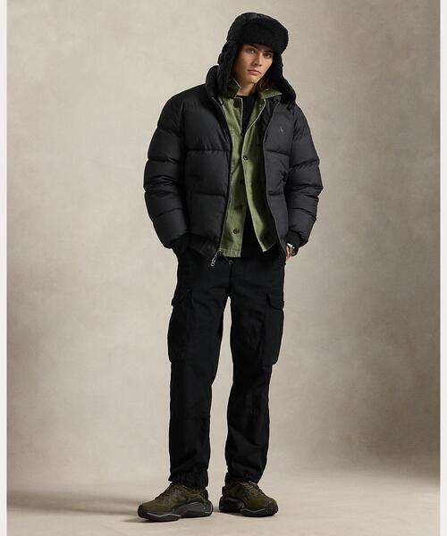 テクスチャード リップストップ ダウン ジャケット（ダウンジャケット