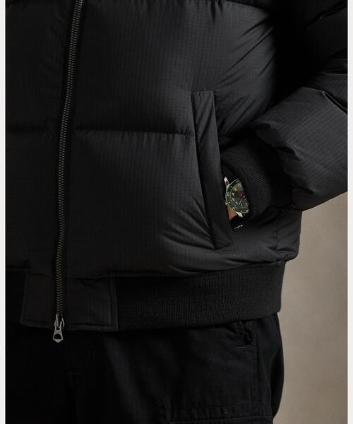 POLO RALPH LAUREN（ポロ ラルフ ローレン）の「テクスチャード リップストップ ダウン ジャケット（ダウンジャケット/コート・メンズ・ブラック系1・L/XXL/XS/XL/S/M）」の5枚目の写真