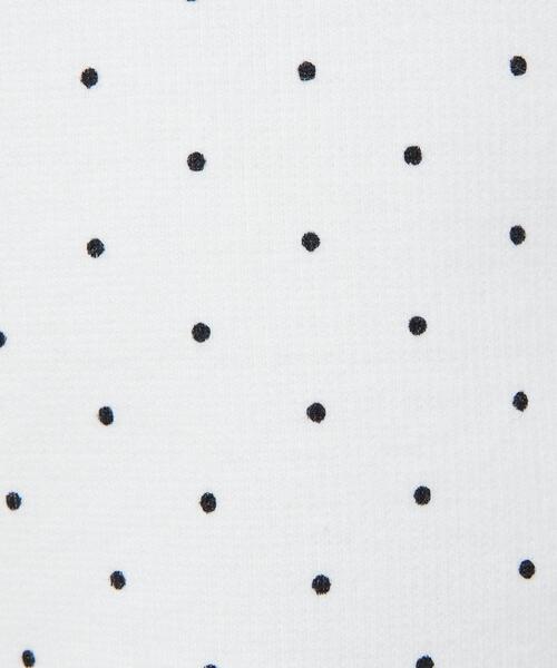 INGNI（イング）の「【WEB限定】レース出しリボン付ドットリブトップス（Tシャツ/カットソー・レディース・ブラック×ホワイト/ホワイト×ブラック・M）」の17枚目の写真