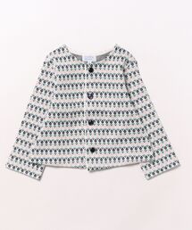 HAKKA BABY | [ベビー]小花柄ジャカードショート丈カーディガン(カーディガン/ボレロ)