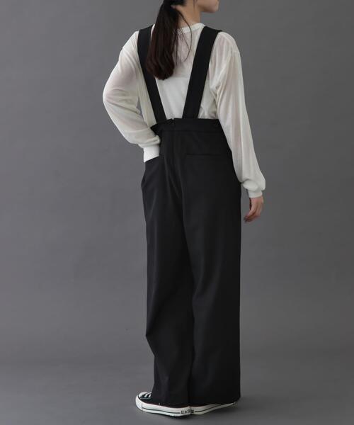 FORK&SPOON（フォークアンドスプーン）の「FORK&SPOON　Uネックプラケットオーバーオール（ワンピース・レディース・ブラック/ネイビー・1/2）」の19枚目の写真