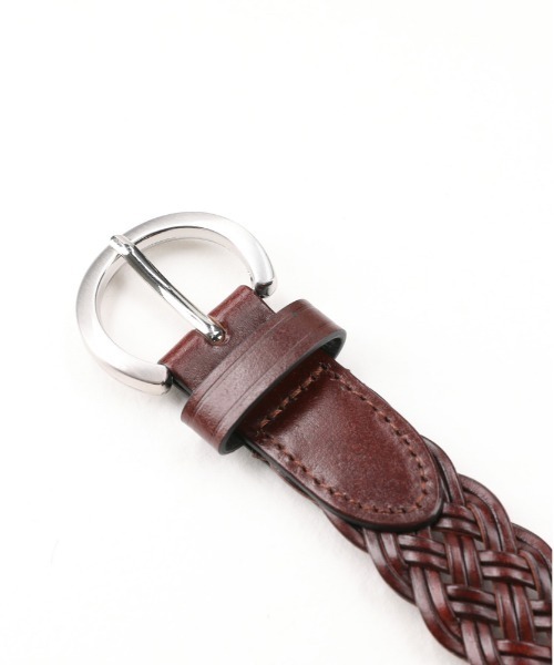 Right-on（ライトオン）の「【HONEYSUCKLE ROSE】２５ｍｍメッシュベルト（サスティナブル）（ベルト・レディース・ブラウン/ダークブラウン・フリー）」の3枚目の写真