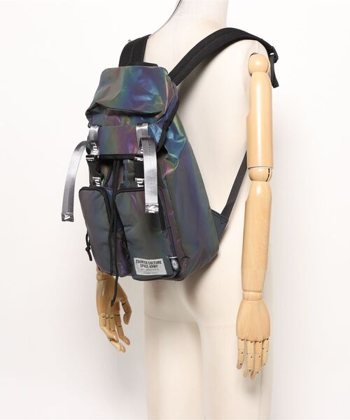 VIBGYOR（ヴィブジョー）の「【CCSA/カウンターカルチャースペースアーミー】ダブルポケットバックパックR(CN)（バックパック/リュック・メンズ・ブラウン・FREE）」の6枚目の写真