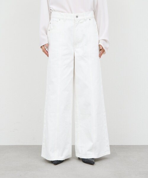 GALLARDAGALANTE(ガリャルダガランテ)の「センタースウィッチデニム(デニムパンツ・レディース・ホワイト/ブルー・1/0)」の10枚目の写真