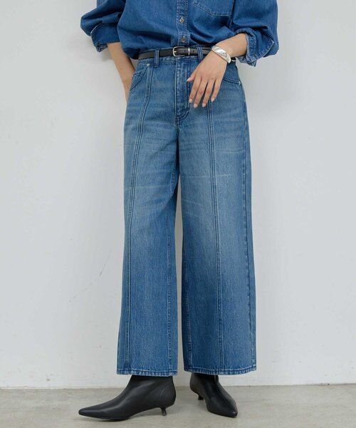 GALLARDAGALANTE(ガリャルダガランテ)の「センタースウィッチデニム(デニムパンツ・レディース・ホワイト/ブルー・1/0)」の20枚目の写真