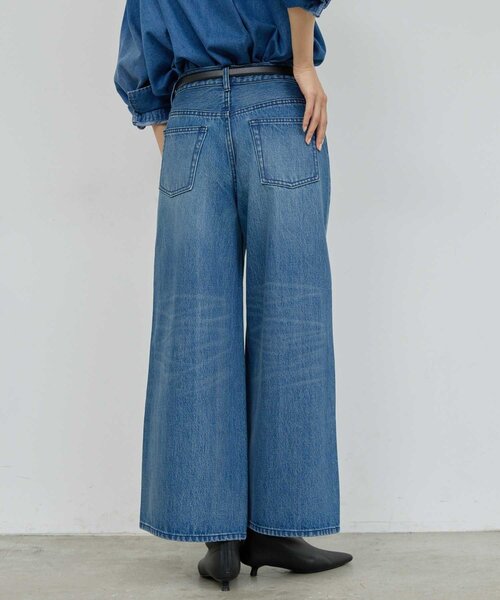 GALLARDAGALANTE(ガリャルダガランテ)の「センタースウィッチデニム(デニムパンツ・レディース・ホワイト/ブルー・1/0)」の22枚目の写真