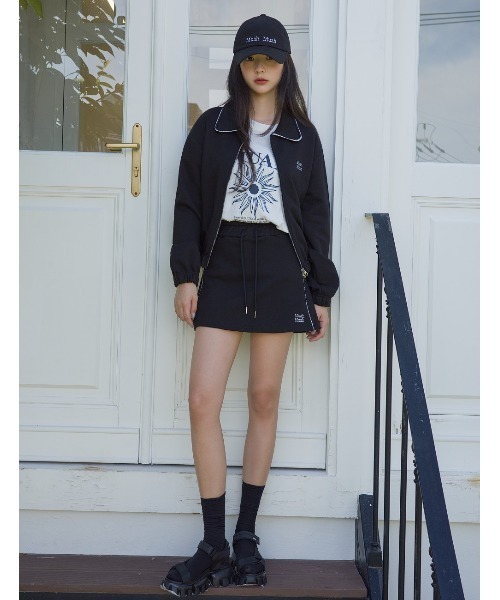 muahmuah（ムーアムーア）の「A'GEM/9 × .kom 『muah muah/ムーアムーア』 LACE BANDING MINI SKIRT/レース バンディング ミニスカート（スカート・レディース・ブラック/グレー・FREE）」の20枚目の写真