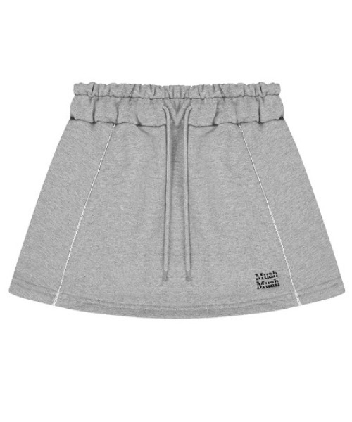 muahmuah（ムーアムーア）の「A'GEM/9 × .kom 『muah muah/ムーアムーア』 LACE BANDING MINI SKIRT/レース バンディング ミニスカート（スカート・レディース・ブラック/グレー・FREE）」の13枚目の写真