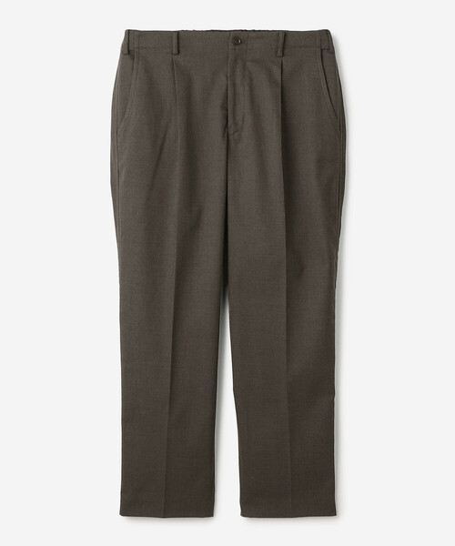 Morris & Sons（モリスアンドサンズ）の「MORRIS & SONS | 1Pテーパード ストレッチパンツ MEN（スラックス・メンズ・グレー/ブラウン・3/1/2）」の14枚目の写真