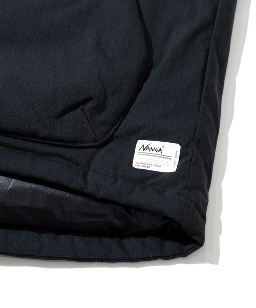 go slow caravan（ゴースローキャラバン）の「NANGA/ナンガ　HINOC RIPSTOP INNER DOWN VEST（ダウンベスト・メンズ・ブラック・MEDIUM/LARGE/X-LARGE）」の6枚目の写真