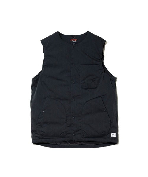 go slow caravan（ゴースローキャラバン）の「NANGA/ナンガ　HINOC RIPSTOP INNER DOWN VEST（ダウンベスト・メンズ・ブラック・MEDIUM/LARGE/X-LARGE）」の8枚目の写真