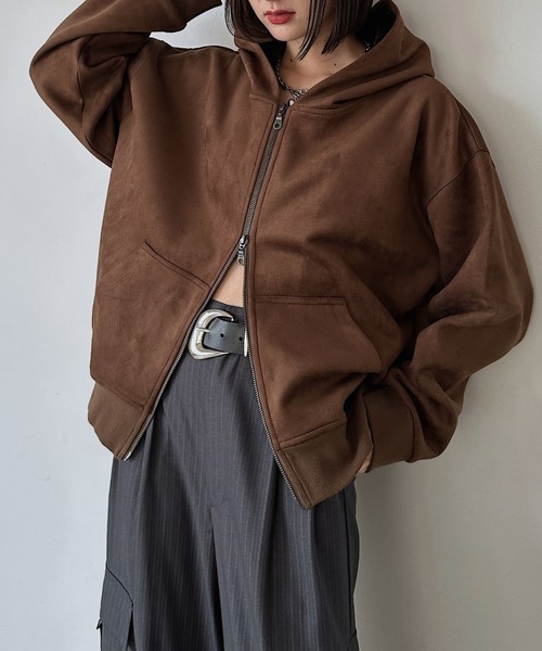 ダイバースエードZIPパーカー（パーカー）｜PAGEBOY（ページボーイ）の