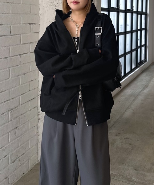 ダイバースエードZIPパーカー（パーカー）｜PAGEBOY（ページボーイ）の