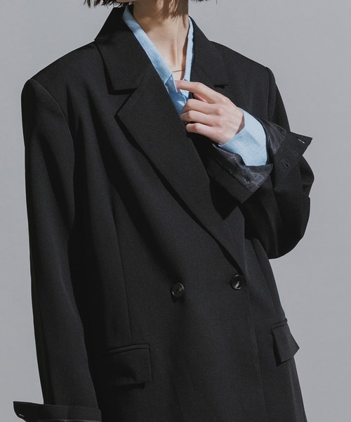 AO2(アオズ)の「Mode Shoulder Pad Tailored Jacket / オーバーサイズ テーラードジャケット(テーラードジャケット・レディース・ブラック/グレー/ブラック系/グレー系・FREE)」の3枚目の写真