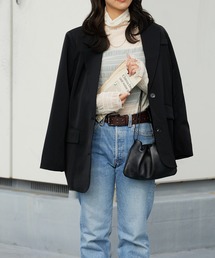 Mode Shoulder Pad Tailored Jacket / オーバーサイズ テーラードジャケット 冬服