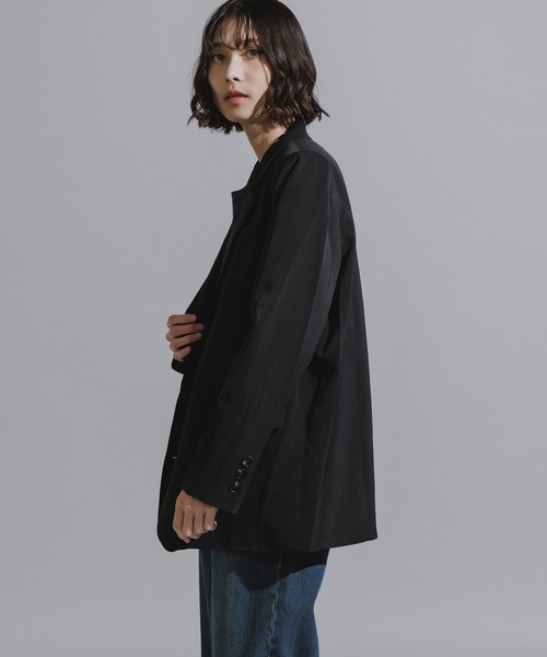 AO2(アオズ)の「Mode Shoulder Pad Tailored Jacket / オーバーサイズ テーラードジャケット(テーラードジャケット・レディース・ブラック/グレー/ブラック系/グレー系・FREE)」の19枚目の写真