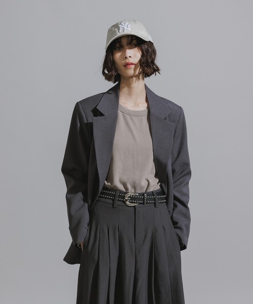 AO2(アオズ)の「Mode Shoulder Pad Tailored Jacket / オーバーサイズ テーラードジャケット(テーラードジャケット・レディース・ブラック/グレー/ブラック系/グレー系・FREE)」の15枚目の写真