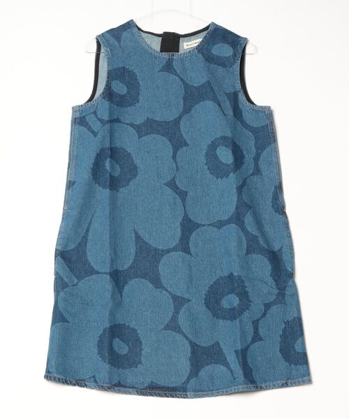 marimekko(マリメッコ)の「【ノベルティ付】《Maridenim》 Somasti Unikko / dress(ワンピース・レディース・インディゴブルー・40/38/36/34)」の3枚目の写真