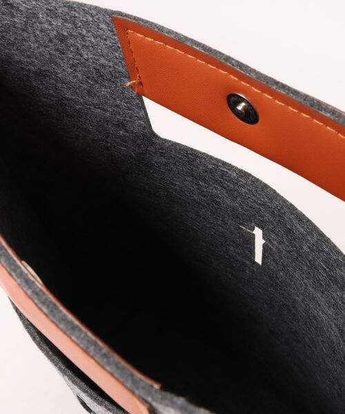 NOLITA LABORATORY(ノリータラボラトリー)の「【 NOLITA / ノリータ 】フェルト×合皮ハンドル トートバッグ(トートバッグ・レディース・グレー/ベージュ・FREE)」の9枚目の写真