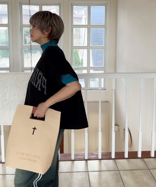NOLITA LABORATORY(ノリータラボラトリー)の「【 NOLITA / ノリータ 】フェルト×合皮ハンドル トートバッグ(トートバッグ・レディース・グレー/ベージュ・FREE)」の3枚目の写真