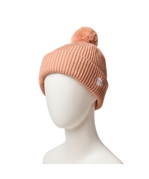 NEW ERA（ニューエラ）の「NEW ERA  KIDS POM PON KNIT RIB / ニューエラ（ニットキャップ/ビーニー・キッズ・ブラック/ホワイト/ピンク・FREE）」の4枚目の写真