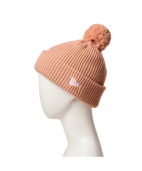 NEW ERA（ニューエラ）の「NEW ERA  KIDS POM PON KNIT RIB / ニューエラ（ニットキャップ/ビーニー・キッズ・ブラック/ホワイト/ピンク・FREE）」の5枚目の写真