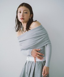 HANNE（アン）の「オフショルダーニットトップス（ニット/セーター）」