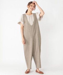 ✨極美品✨Mila Owen ピークドラペルジャケットライクオールインワン S Mila Owen オールインワン ピークドラペルジャケットライク