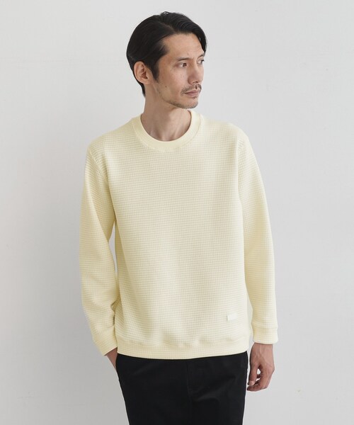 TAKEO KIKUCHI（タケオキクチ）の「ニットライク プルオーバー（Tシャツ/カットソー・メンズ・オフホワイト/ネイビー/ボルドー・03/04/02）」の5枚目の写真