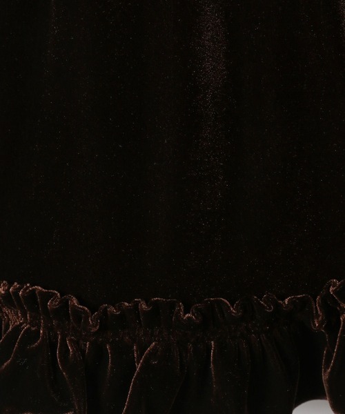 Heather（ヘザー）の「ベロアフリルキャミミニワンピース　605529（ワンピース・レディース・ブラウン/ブラック/アイボリー/ピンクベージュ・FREE）」の13枚目の写真