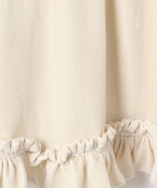 Heather（ヘザー）の「ベロアフリルキャミミニワンピース　605529（ワンピース・レディース・ブラウン/ブラック/アイボリー/ピンクベージュ・FREE）」の14枚目の写真