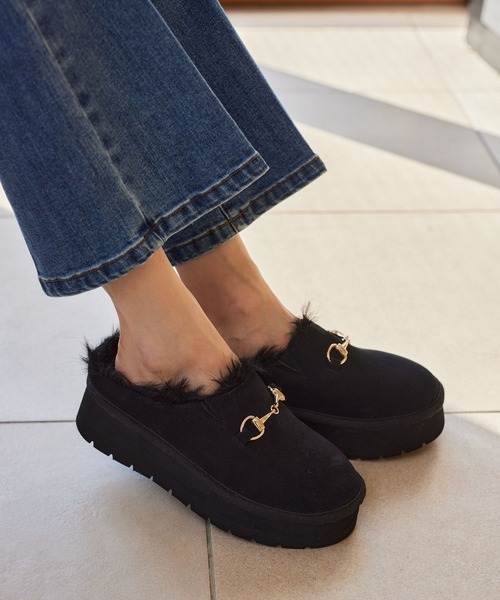 BARNYARDSTORM（バンヤードストーム）の「BARNYARDSTORM / ビットスリッポン（スリッポン・レディース・ブラック/ベージュ・L/M/S）」の7枚目の写真