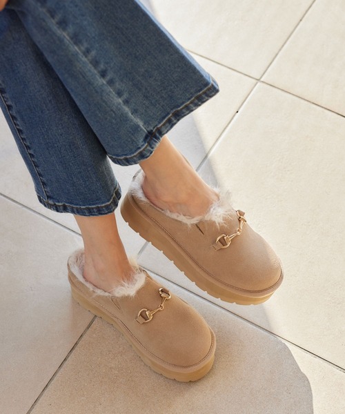 BARNYARDSTORM（バンヤードストーム）の「BARNYARDSTORM / ビットスリッポン（スリッポン・レディース・ブラック/ベージュ・L/M/S）」の3枚目の写真