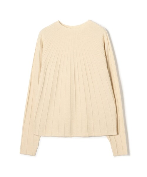 BALLSEY(ボールジィ)の「ストレッチカシミヤ ソフトビルドネックプルオーバー(ニット/セーター・レディース・ブラック/ライトパープル/ベージュ・S)」の3枚目の写真