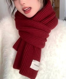 Miniministore(ミニミニストア)の暖かいリブニットマフラー カシミアタッチ(マフラー)