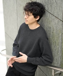 a.v.v | 【洗濯機で洗える】ダブルフェイスクルーネックニット(ニット/セーター)