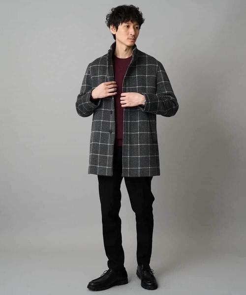 a.v.v（アーヴェヴェ）の「【洗濯機で洗える】ダブルフェイスクルーネックニット（ニット/セーター・メンズ・ボルドー/グレー/チャコールグレー/オレンジ・46/44/50/48）」の20枚目の写真