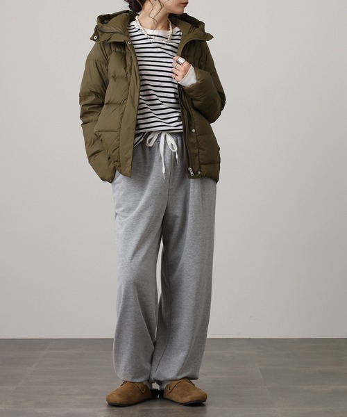 COCOです。LS フード付きダウンコート オリーブ150〜160 COCOです。LS