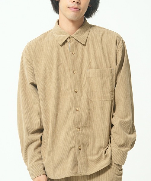 ROUGH TRADE(ラフトレード)の「コーデュロイシャツ(M1)(シャツ/ブラウス・メンズ・セージグリーン/ネイビー/ベージュ・LARGE/X-LARGE/MEDIUM)」の2枚目の写真