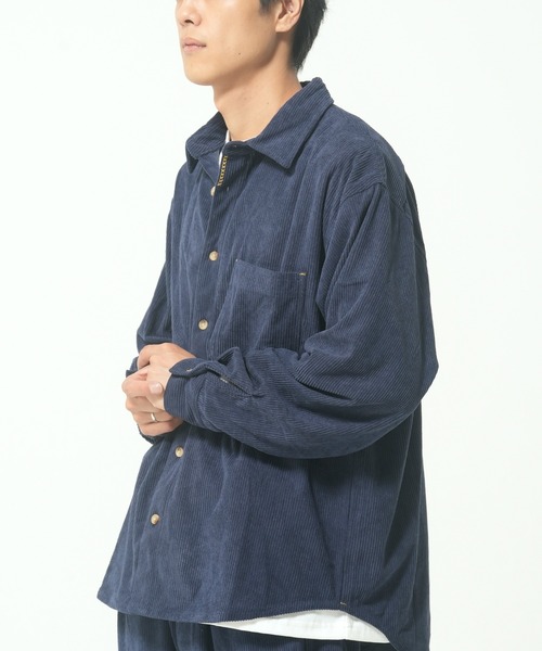 ROUGH TRADE(ラフトレード)の「コーデュロイシャツ(M1)(シャツ/ブラウス・メンズ・セージグリーン/ネイビー/ベージュ・LARGE/X-LARGE/MEDIUM)」の7枚目の写真