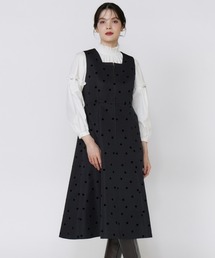 新品★未使用★マーリエルカセット【19号】ボタニカル柄ミディ丈タックスカート Maglie le cassetto｜マーリエ ル カセットの通販 - ZOZOTOWN