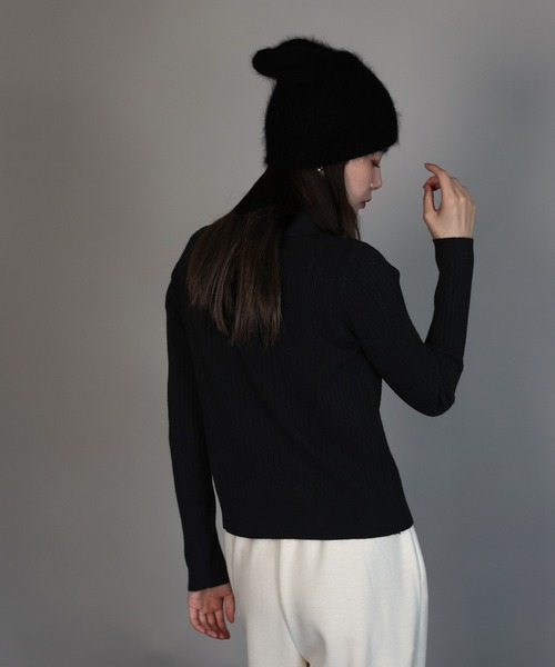 J by blue（ジェイバイブルー）の「ケーブルポロニット（ニット/セーター・レディース・アイボリー/ブラック/グレー・MEDIUM）」の14枚目の写真