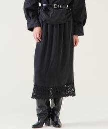 COGTHEBIGSMOKE/コグザビッグスモーク】KHLOE LONG CARGO SKIRT/サテン