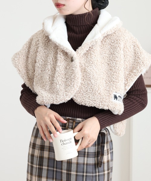 セール】moz プードルボア ポンチョ（その他ルームウェア）｜moz（モズ