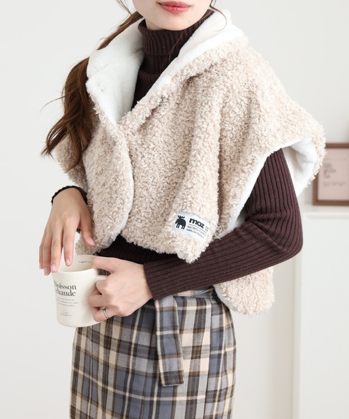 セール】moz プードルボア ポンチョ（その他ルームウェア）｜moz（モズ