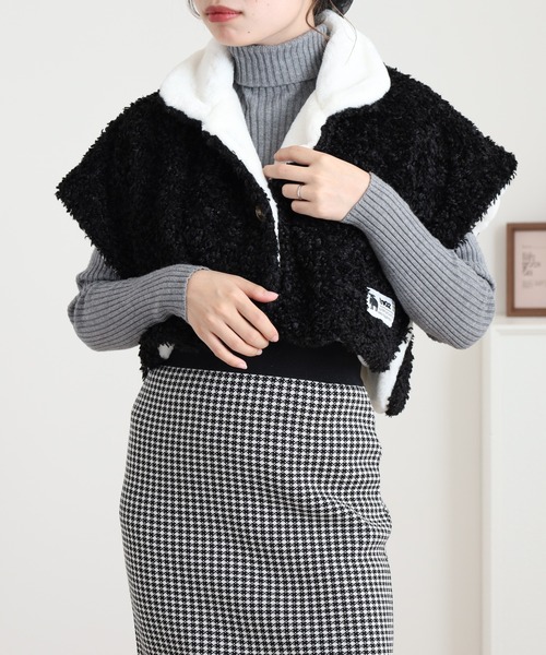 セール】moz プードルボア ポンチョ（その他ルームウェア）｜moz（モズ