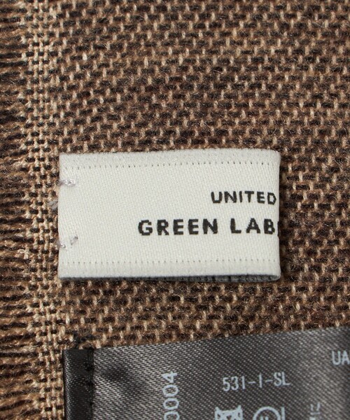 green label relaxing（グリーンレーベルリラクシング）の「レオパード ジャガード ストール（ストール/ショール・レディース・ブラック/ベージュ・FREE）」の9枚目の写真