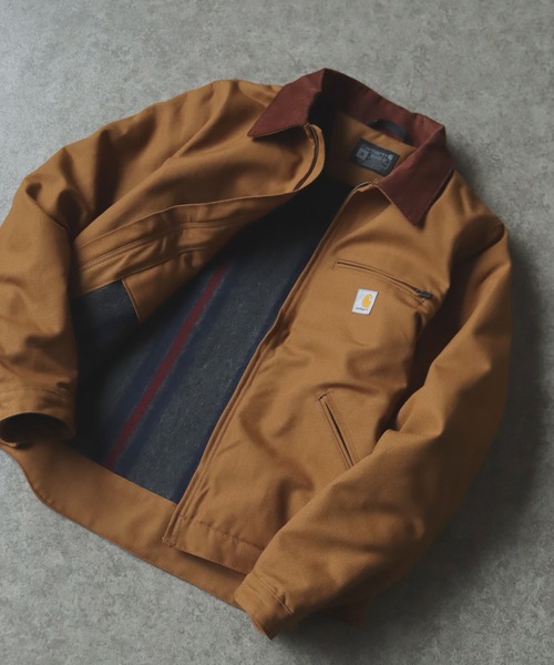 セール】【Carhartt カーハート】DUCK DETROIT JACKET BLANKET LINED